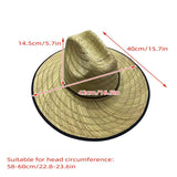 Wide Brim Braided Straw Jazz Sun Hat Outdoor Sun Protection