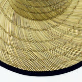 Wide Brim Braided Straw Jazz Sun Hat Outdoor Sun Protection