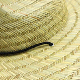 Wide Brim Braided Straw Jazz Sun Hat Outdoor Sun Protection