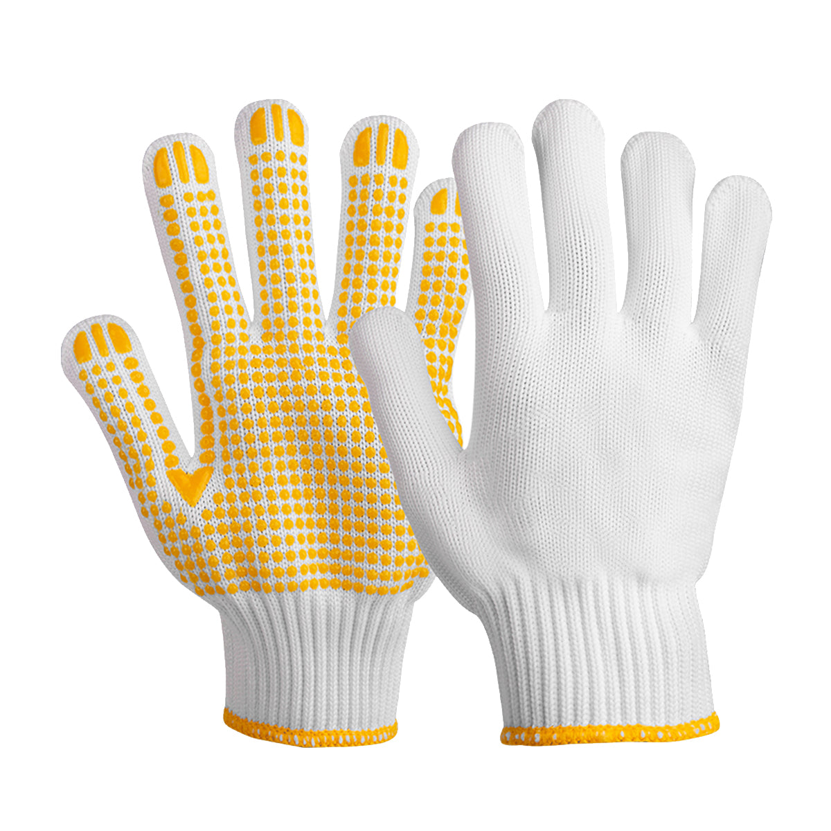 Anti Slip Dotted Work Gloves Wear Resistant Safety Gloves 12Pairs
