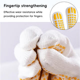 Anti Slip Dotted Work Gloves Wear Resistant Safety Gloves 12Pairs