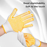 Anti Slip Dotted Work Gloves Wear Resistant Safety Gloves 12Pairs