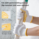 Anti Slip Dotted Work Gloves Wear Resistant Safety Gloves 12Pairs