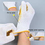 Anti Slip Dotted Work Gloves Wear Resistant Safety Gloves 12Pairs
