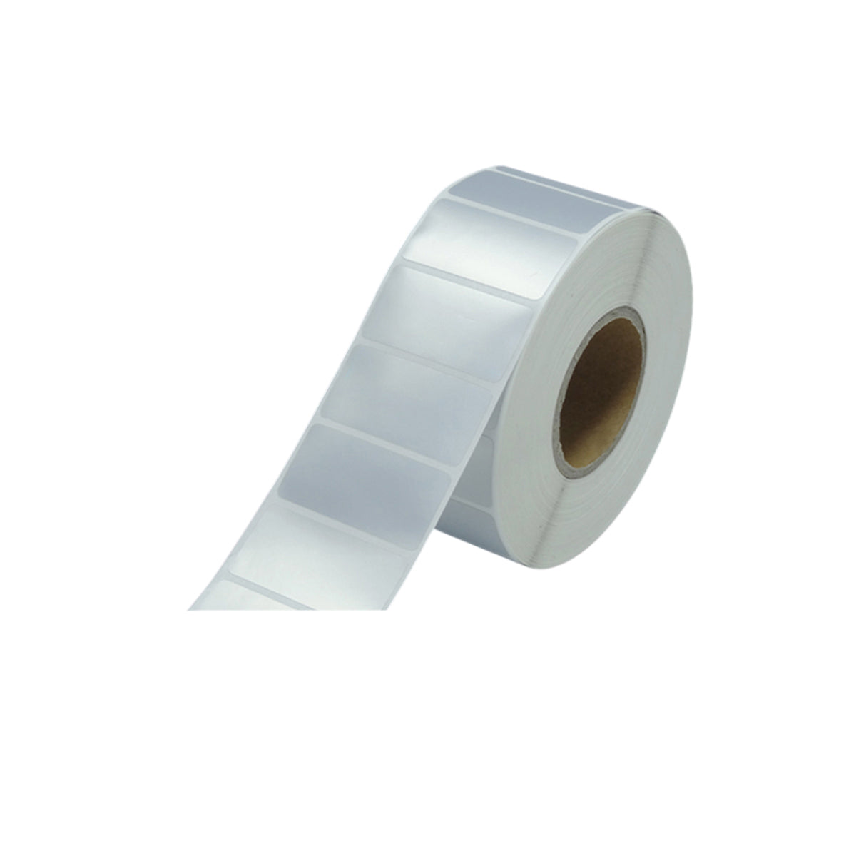 Silver PET Thermal Transfer Labels Waterproof Self Adhesive Sticker Roll