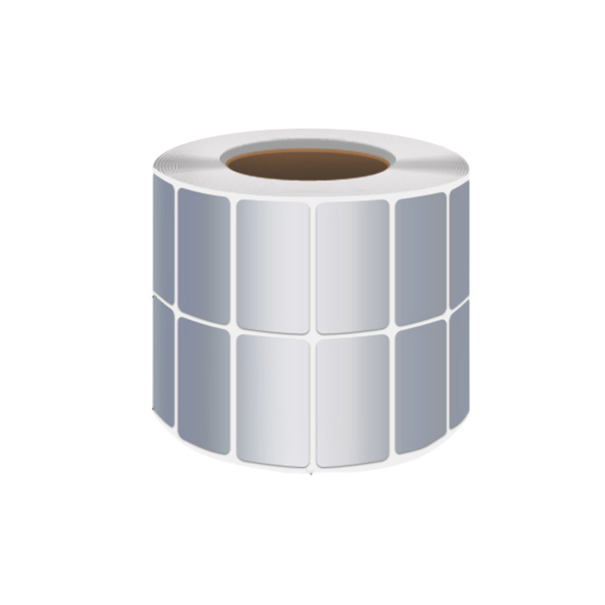 Silver PET Thermal Transfer Labels Waterproof Self Adhesive Sticker Roll