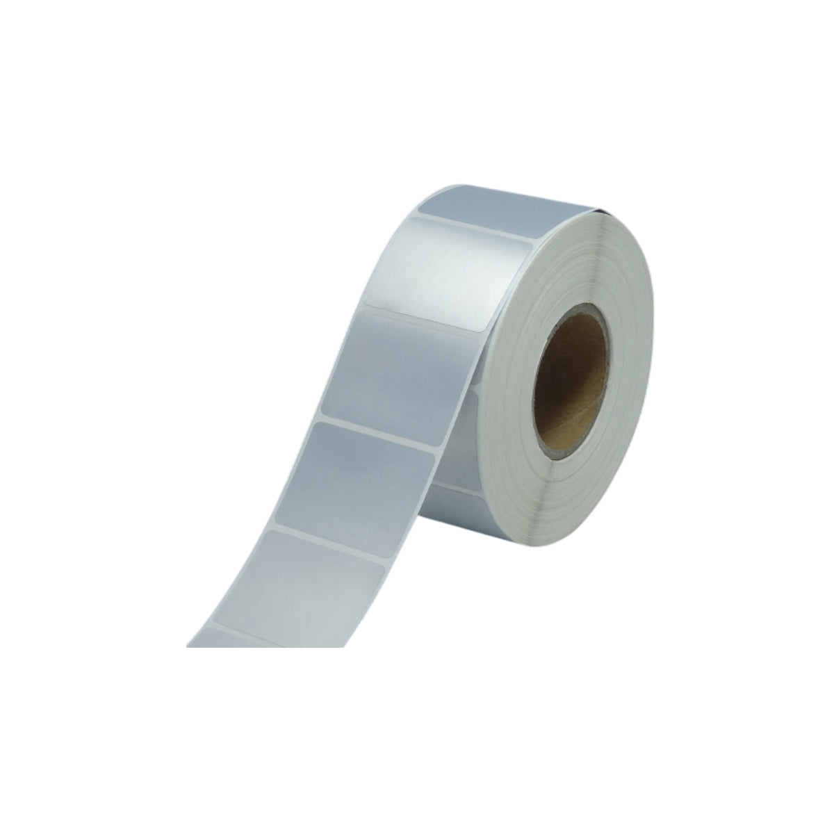 Silver PET Thermal Transfer Labels Waterproof Self Adhesive Sticker Roll