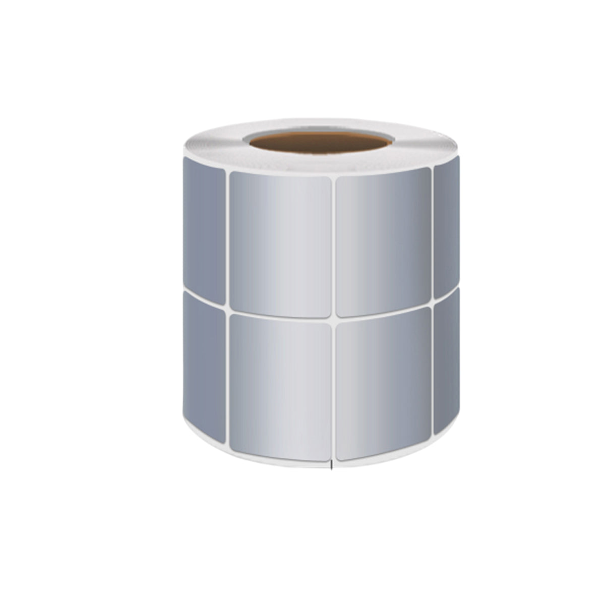 Silver PET Thermal Transfer Labels Waterproof Self Adhesive Sticker Roll