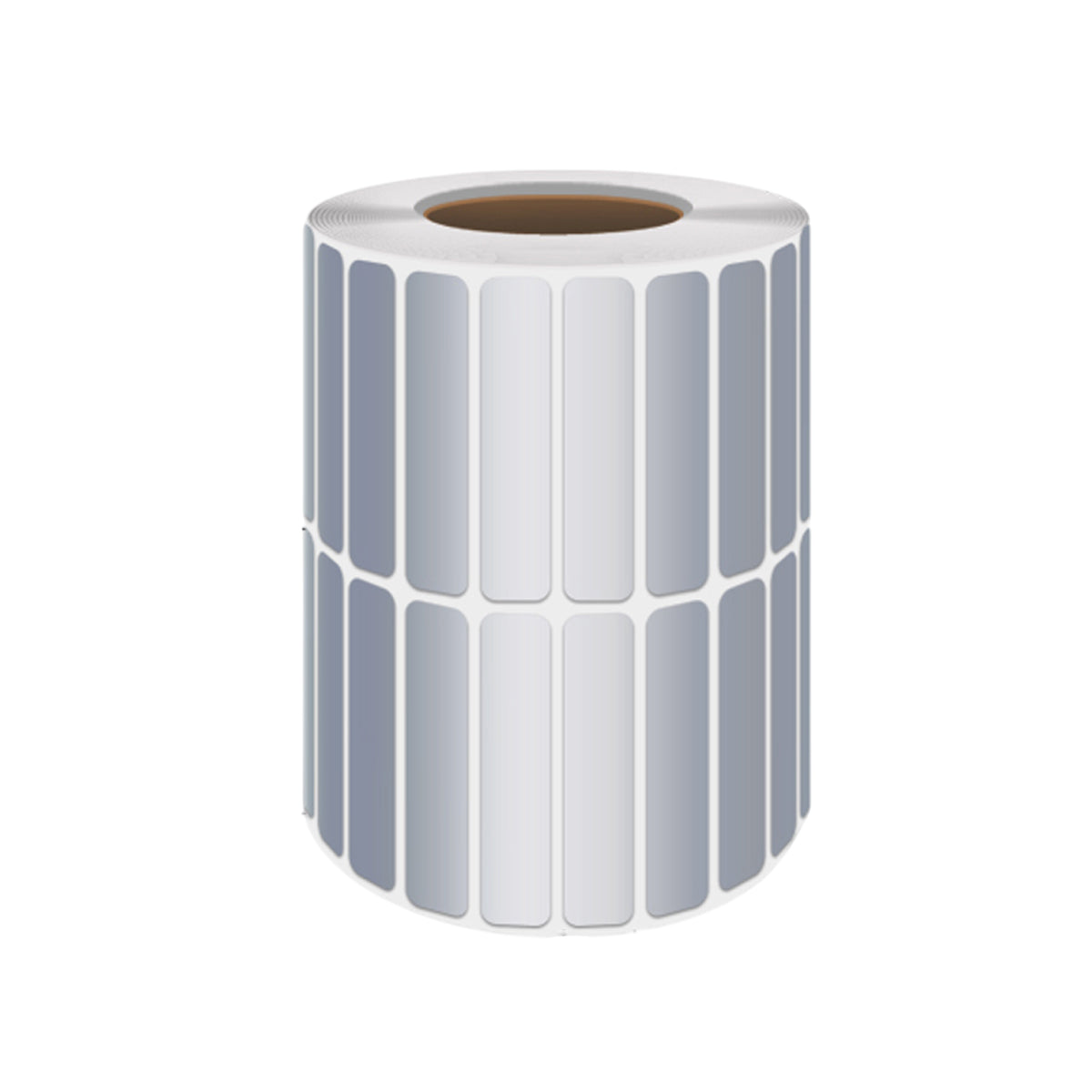 Silver PET Thermal Transfer Labels Waterproof Self Adhesive Sticker Roll