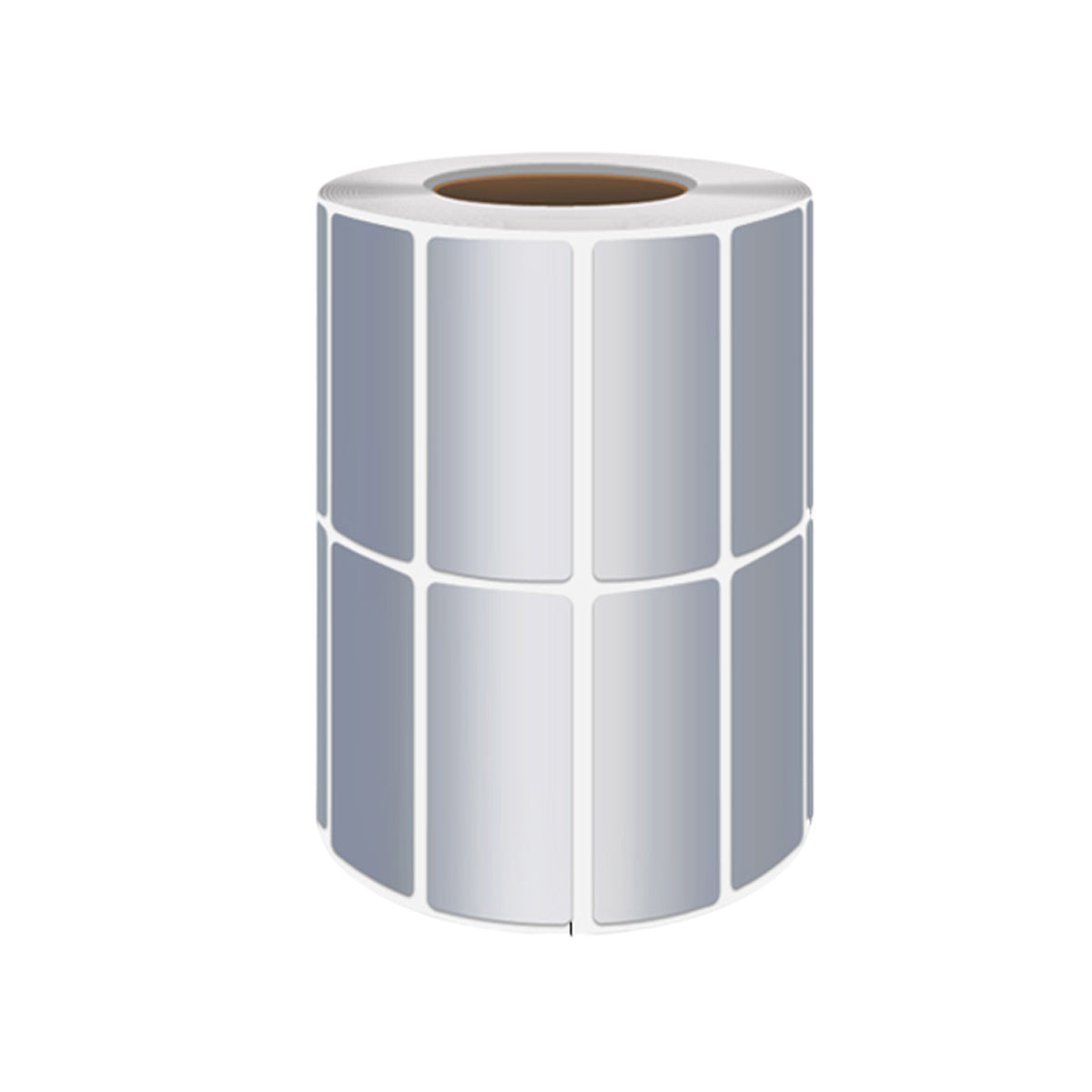 Silver PET Thermal Transfer Labels Waterproof Self Adhesive Sticker Roll
