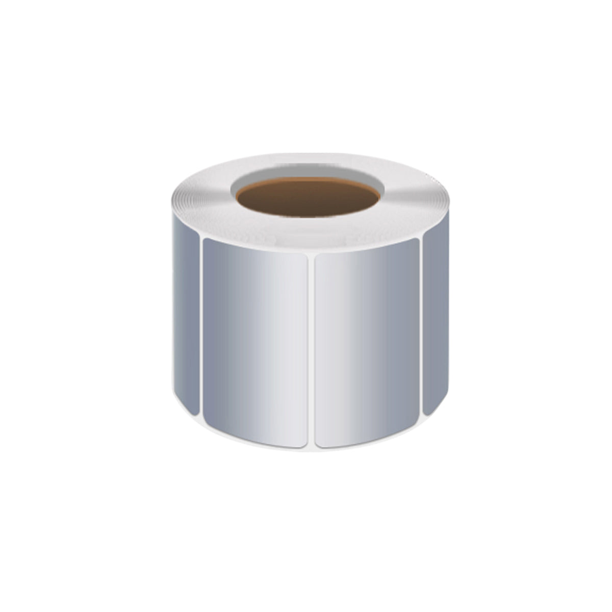Silver PET Thermal Transfer Labels Waterproof Self Adhesive Sticker Roll