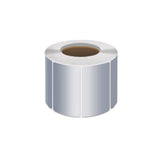 Silver PET Thermal Transfer Labels Waterproof Self Adhesive Sticker Roll