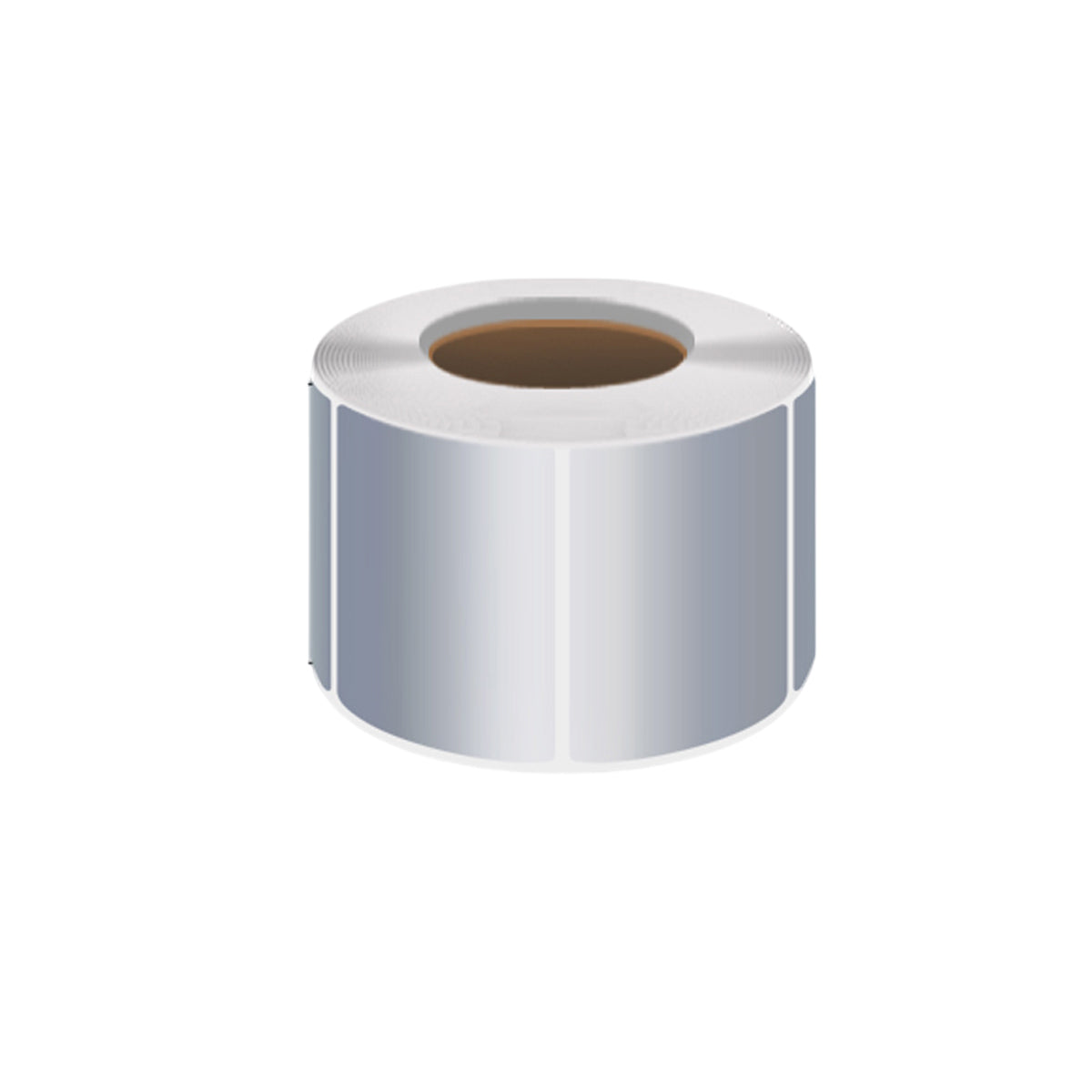 Silver PET Thermal Transfer Labels Waterproof Self Adhesive Sticker Roll