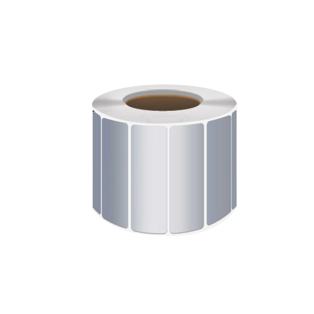 Silver PET Thermal Transfer Labels Waterproof Self Adhesive Sticker Roll