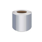Silver PET Thermal Transfer Labels Waterproof Self Adhesive Sticker Roll