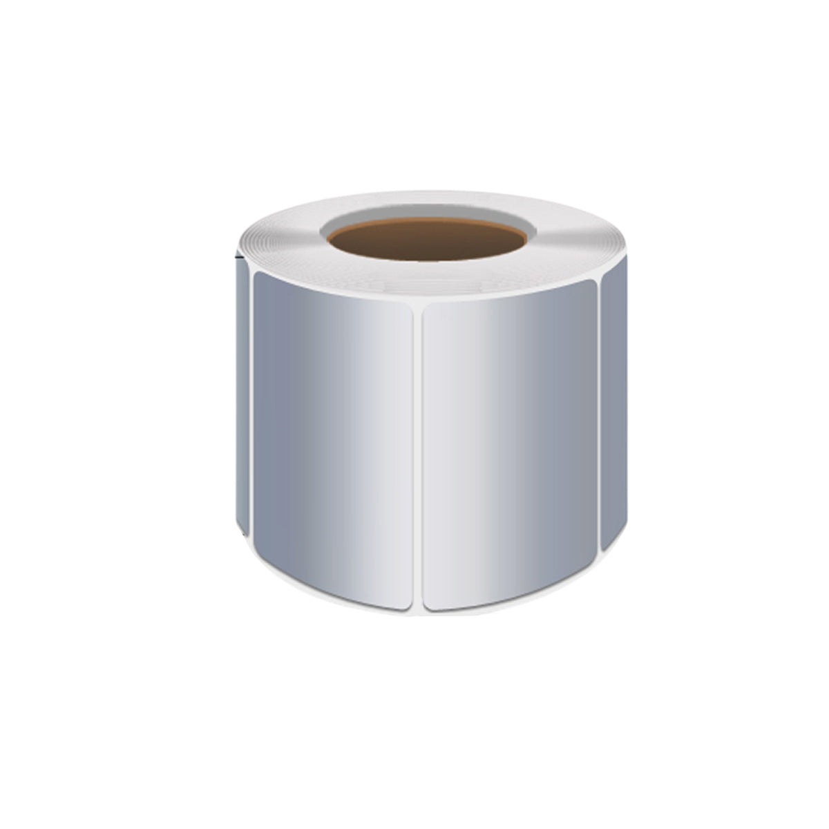 Silver PET Thermal Transfer Labels Waterproof Self Adhesive Sticker Roll