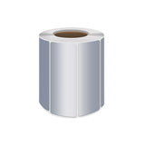Silver PET Thermal Transfer Labels Waterproof Self Adhesive Sticker Roll
