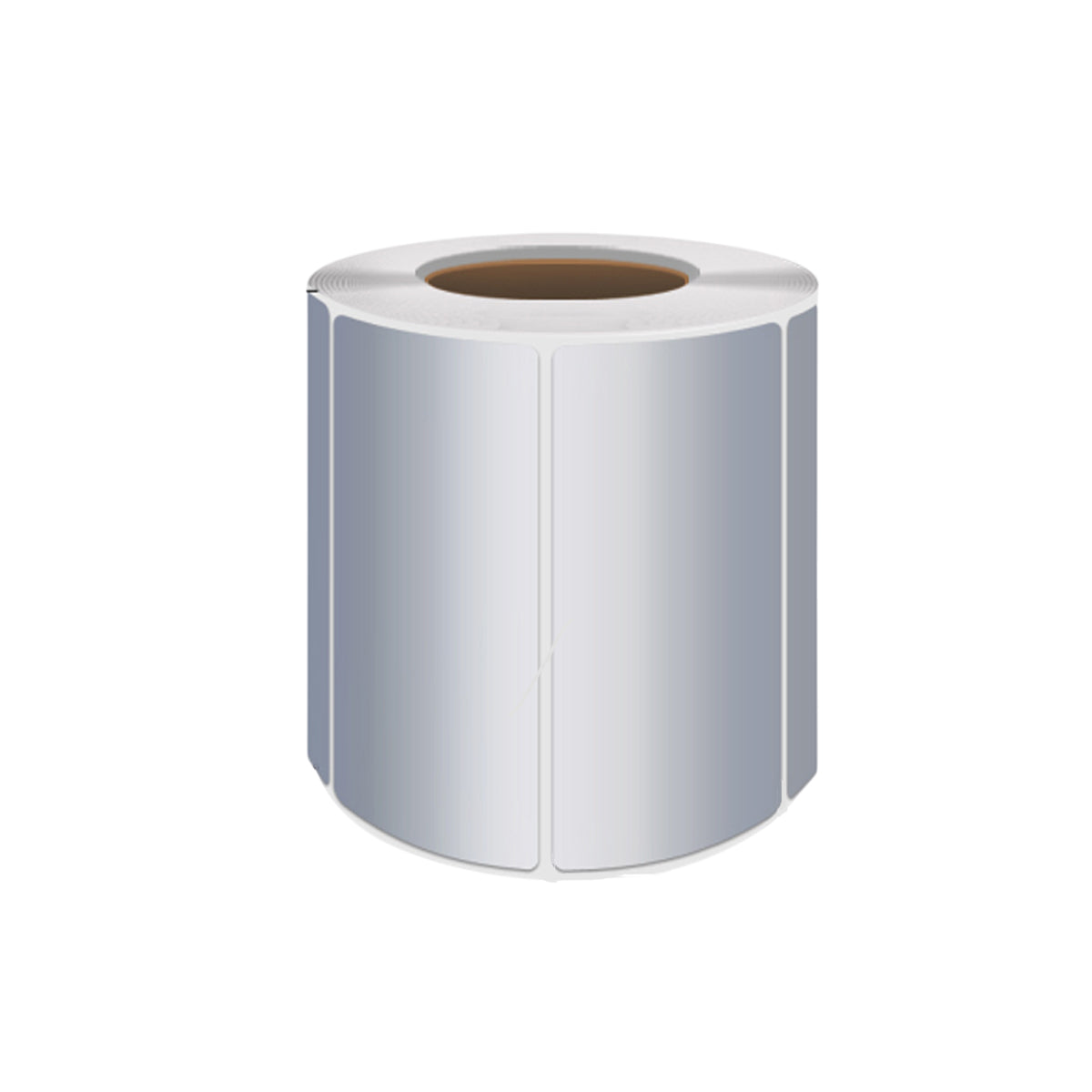 Silver PET Thermal Transfer Labels Waterproof Self Adhesive Sticker Roll