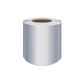 Silver PET Thermal Transfer Labels Waterproof Self Adhesive Sticker Roll