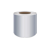Silver PET Thermal Transfer Labels Waterproof Self Adhesive Sticker Roll