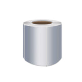 Silver PET Thermal Transfer Labels Waterproof Self Adhesive Sticker Roll