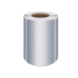 Silver PET Thermal Transfer Labels Waterproof Self Adhesive Sticker Roll