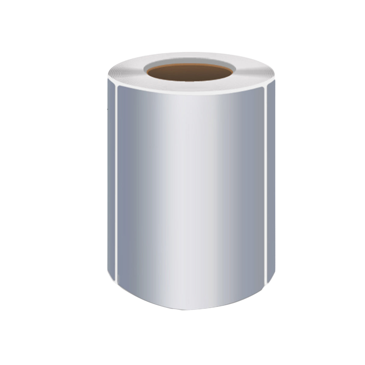 Silver PET Thermal Transfer Labels Waterproof Self Adhesive Sticker Roll