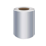 Silver PET Thermal Transfer Labels Waterproof Self Adhesive Sticker Roll