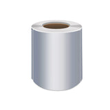 Silver PET Thermal Transfer Labels Waterproof Self Adhesive Sticker Roll
