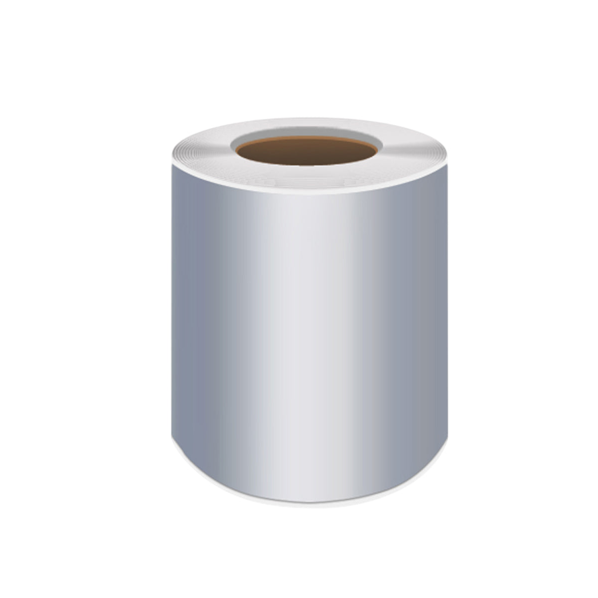 Silver PET Thermal Transfer Labels Waterproof Self Adhesive Sticker Roll