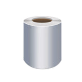 Silver PET Thermal Transfer Labels Waterproof Self Adhesive Sticker Roll