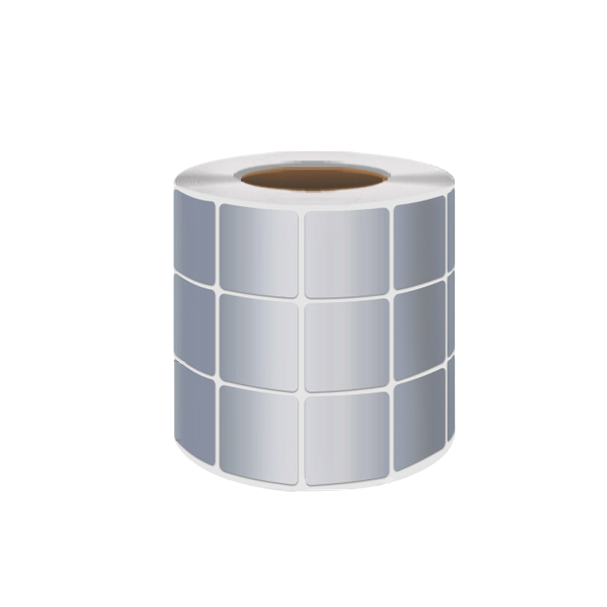 Silver PET Thermal Transfer Labels Waterproof Self Adhesive Sticker Roll