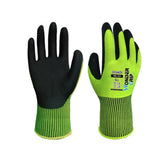 Nitrile Dipped Work Gloves Oil Resistant Non Slip Labor Gloves 2 Pairs