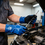 Extended Nitrile Oil Proof Work Gloves 30cm Non Slip Repair Gloves