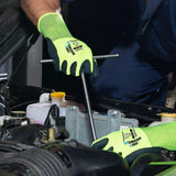 Nitrile Dipped Work Gloves Oil Resistant Non Slip Labor Gloves 2 Pairs