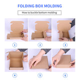 Rectangular Cardboard Boxes 3-Layer 20PCS Shipping Carton
