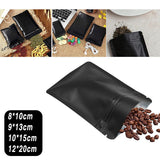 100PCS Black Aluminium Foil Resealable Food Storage Pouches
