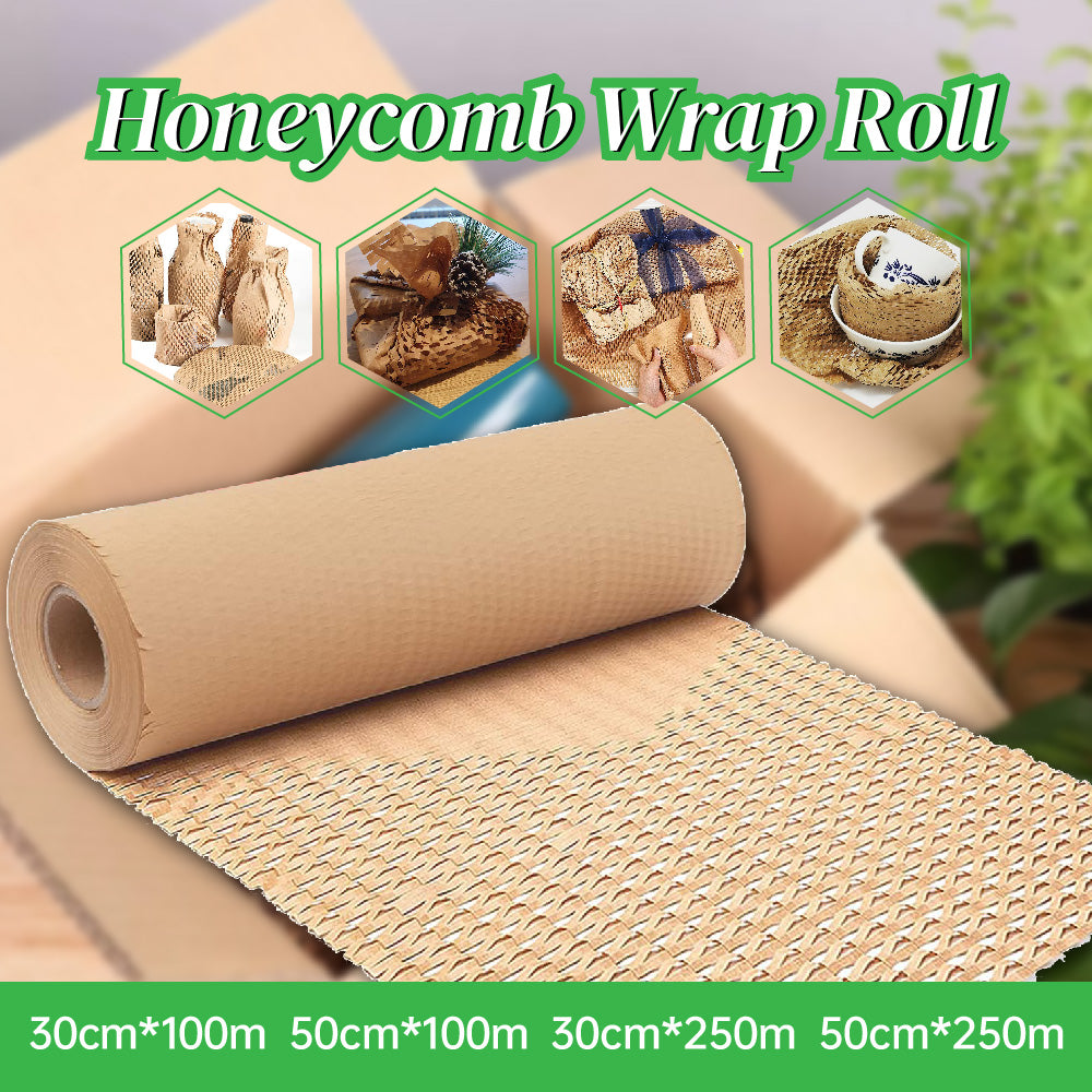 Eco Friendly Honeycomb Kraft Paper Cushioning Wrap Roll