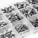 M3 M4 M5 500PCS Stainless Steel Hex Socket Screw Nut Set