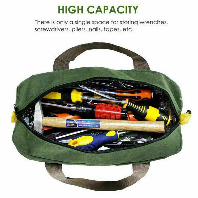 Waterproof Canvas Tool Bag S/M/L Portable Heavy Duty Storage