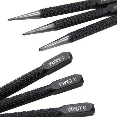 3PCS Nail Centre Punch Set for Wood and Metal