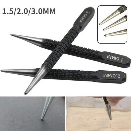 3PCS Nail Centre Punch Set for Wood and Metal