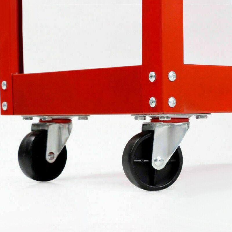 3 Tier Steel Tool Trolley Workshop Rolling Cart with Handle