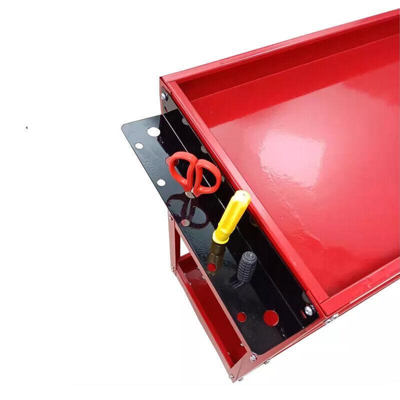 3 Tier Steel Tool Trolley Workshop Rolling Cart with Handle