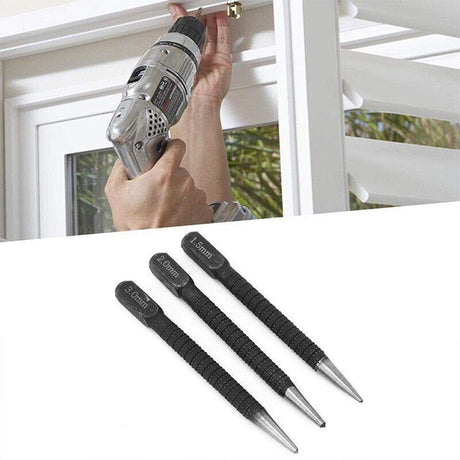 3PCS Nail Centre Punch Set for Wood and Metal
