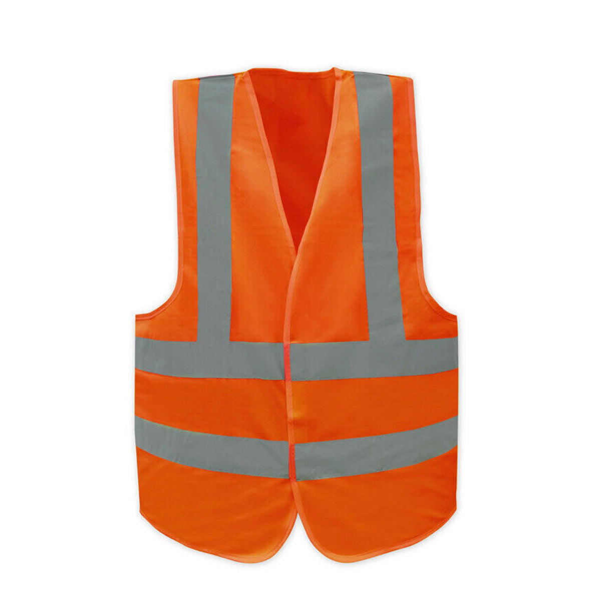 Safety Vest Reflective Tape Yellow Orange Day Workware Night High Visibility