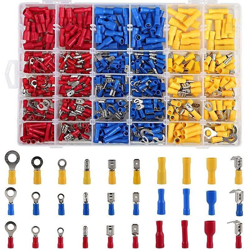 720PCS Assorted Crimp Terminals Electrical Wire Connector Kit Set