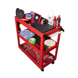 3 Tier Steel Tool Trolley Workshop Rolling Cart with Handle