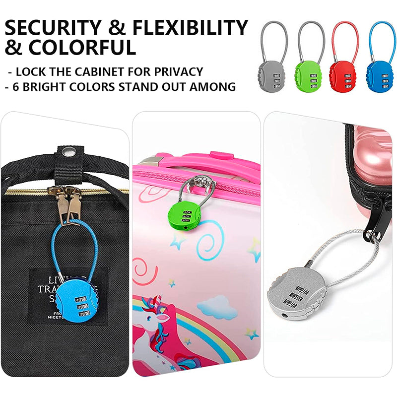 Combination Lock Padlock 3 Digit Security 1PC for Bike Shelves