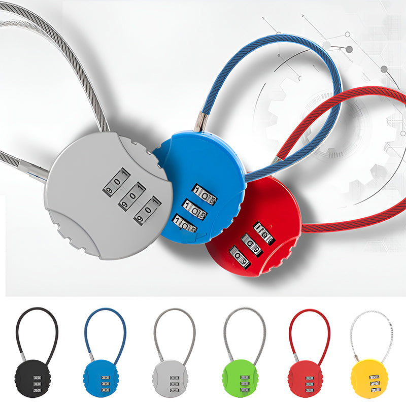 Combination Lock Padlock 3 Digit Security 1PC for Bike Shelves